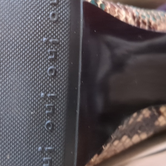 LA FEMME ROJE* Kavir-e Mule Heeled Sandals cruelty free, non leather materials - Picture 12 of 14